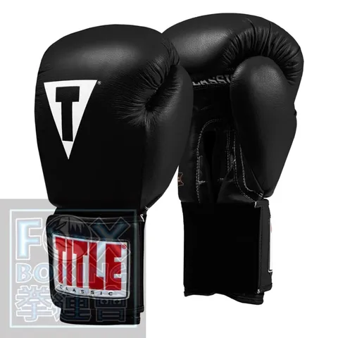 【FOX BOXING】 TITLE Classic Leather Elastic Boxing Gloves 2.0