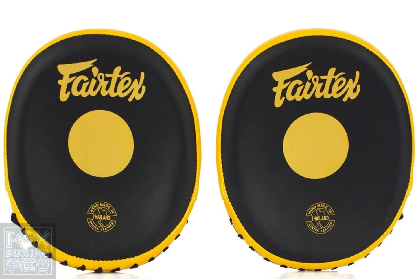 【FOX BOXING】Fairtex FMV15 Speed & Accuracy Focus Mitts – Black/Gold