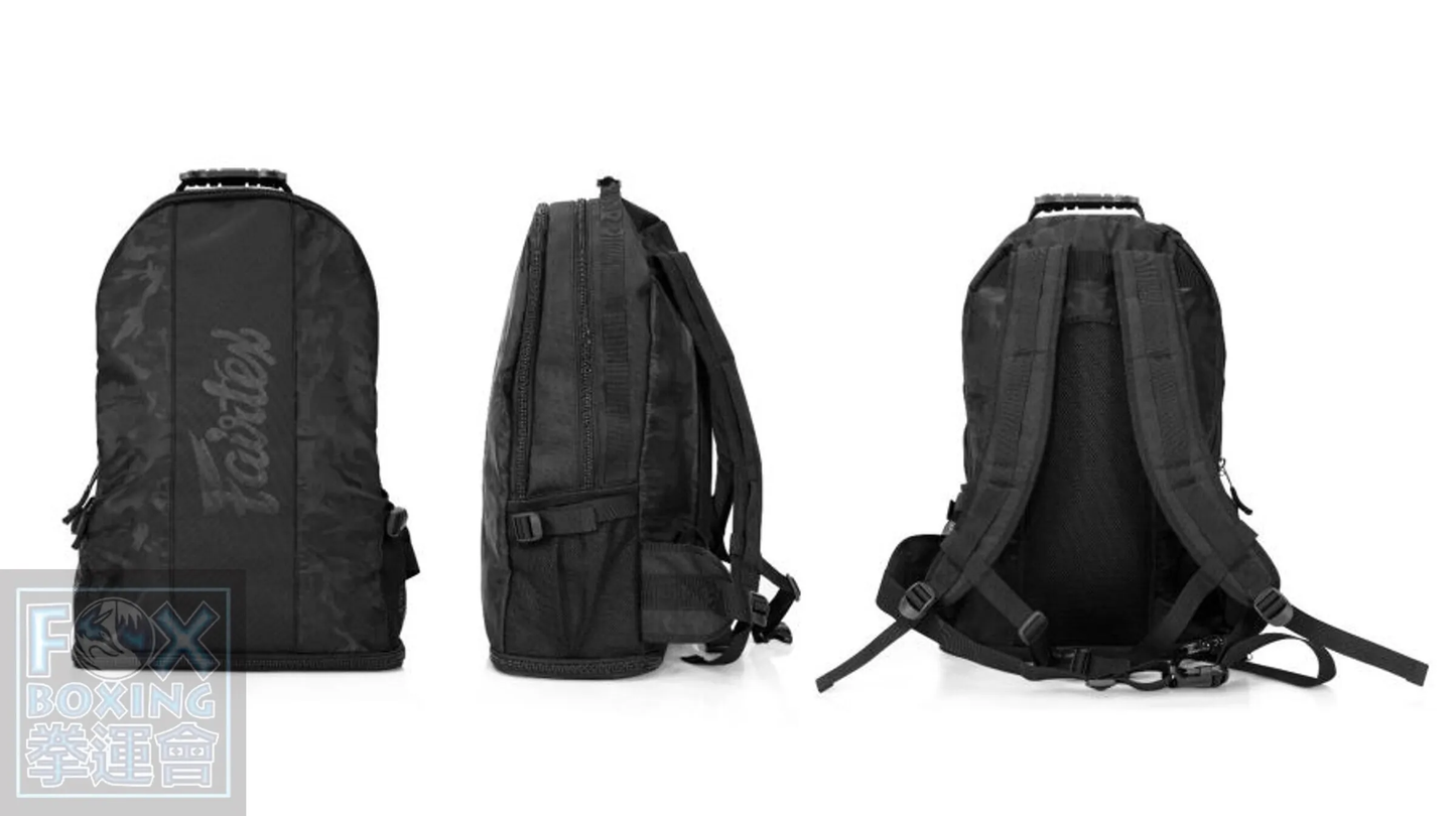 【FOX BOXING】Fairtex Professional Sports Backpack – Pure Black