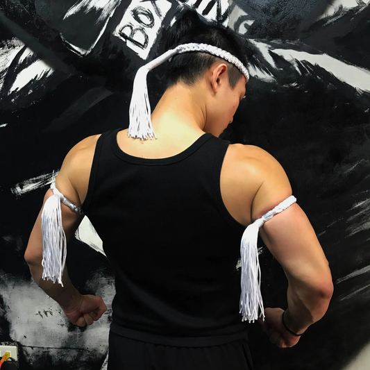 FoxBoxing Muay Thai Armband Set – Pure White