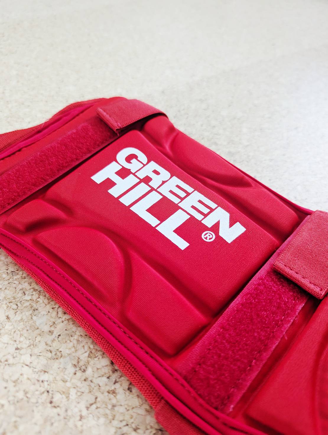 GreenHill IMMAF Shin Guard Red
