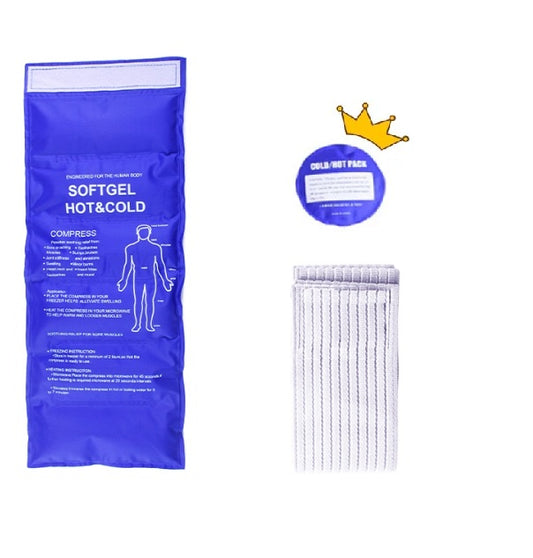 Reusable Hot & Cold Gel Ice Pack with Adjustable Strap – Includes Bonus Round Ice Pack
