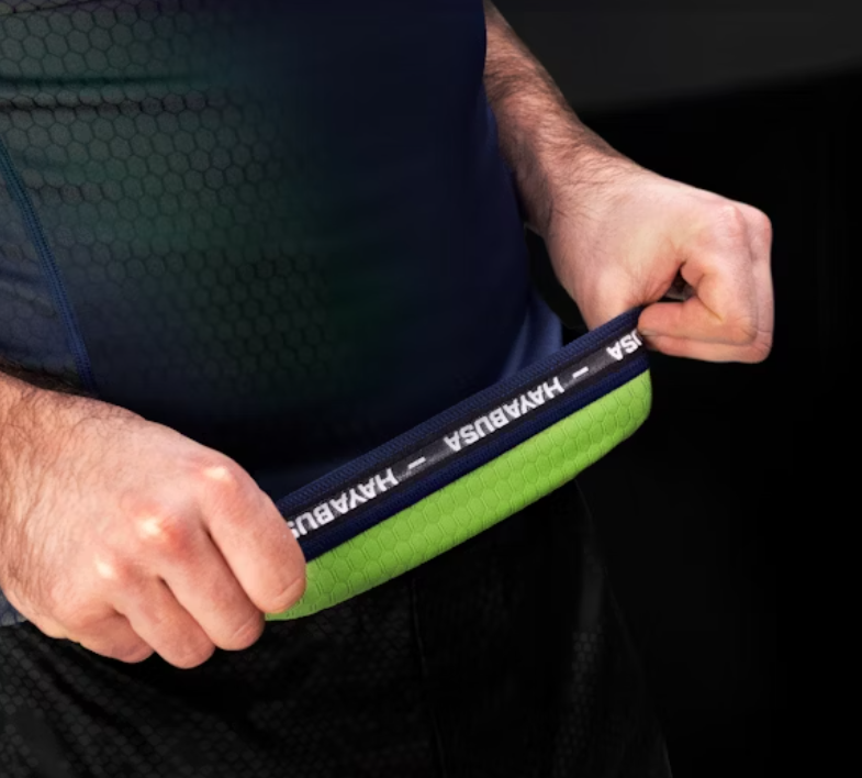 【Fox Boxing】 Hayabusa Fusion Short Sleeve Rash Guard Blue/Green