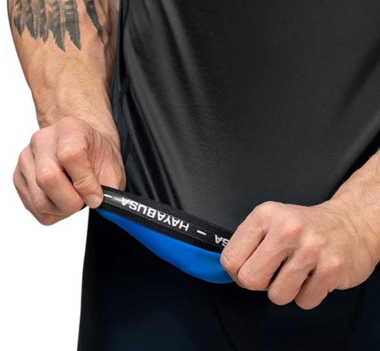 【Fox Boxing】 Hayabusa Geo Short Sleeve Rash Guard Blue