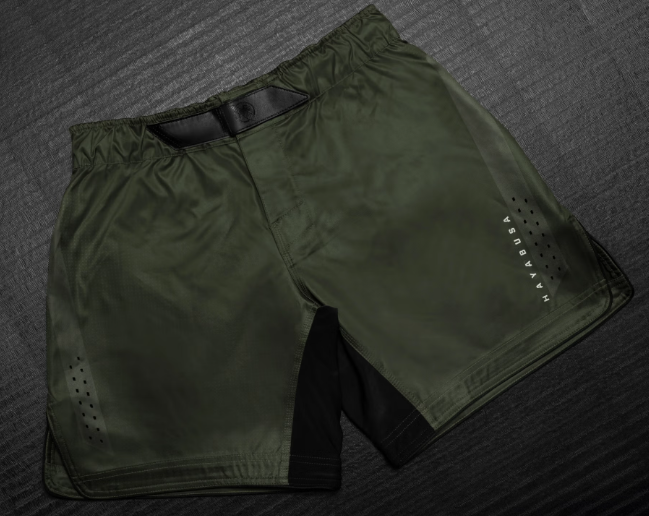 Hayabusa Men’s Core Mid-Thigh Fight Shorts Green