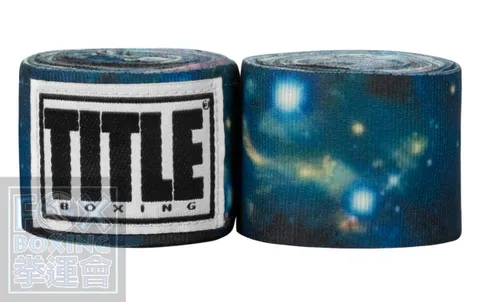 TITLE Boxing Print Hand Wraps 180" Galaxy