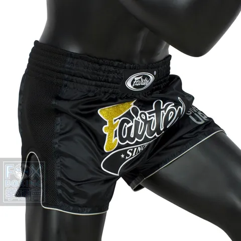 【FOX BOXING】FAIRTEX Muay Thai Shorts BS1708 Black