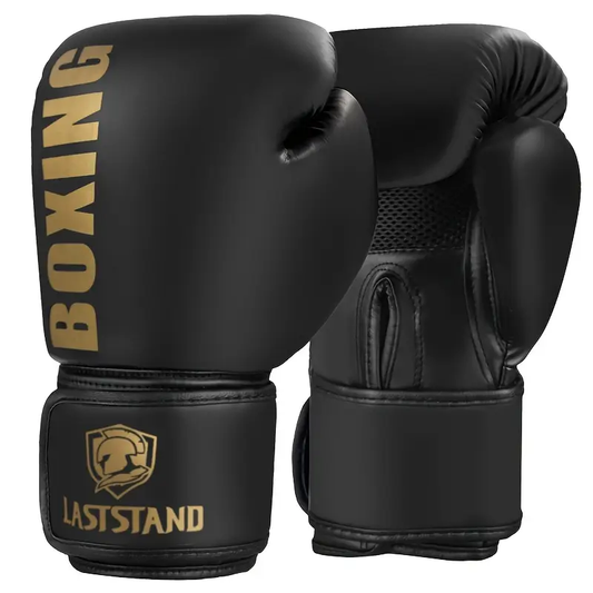 Foxboxing Black Golden Boxing Gloves