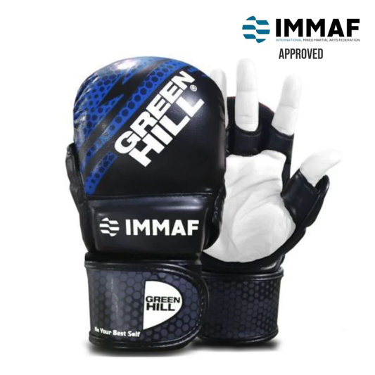 GREEN HILL IMMAF APPROVED MMA GLOVES Blue