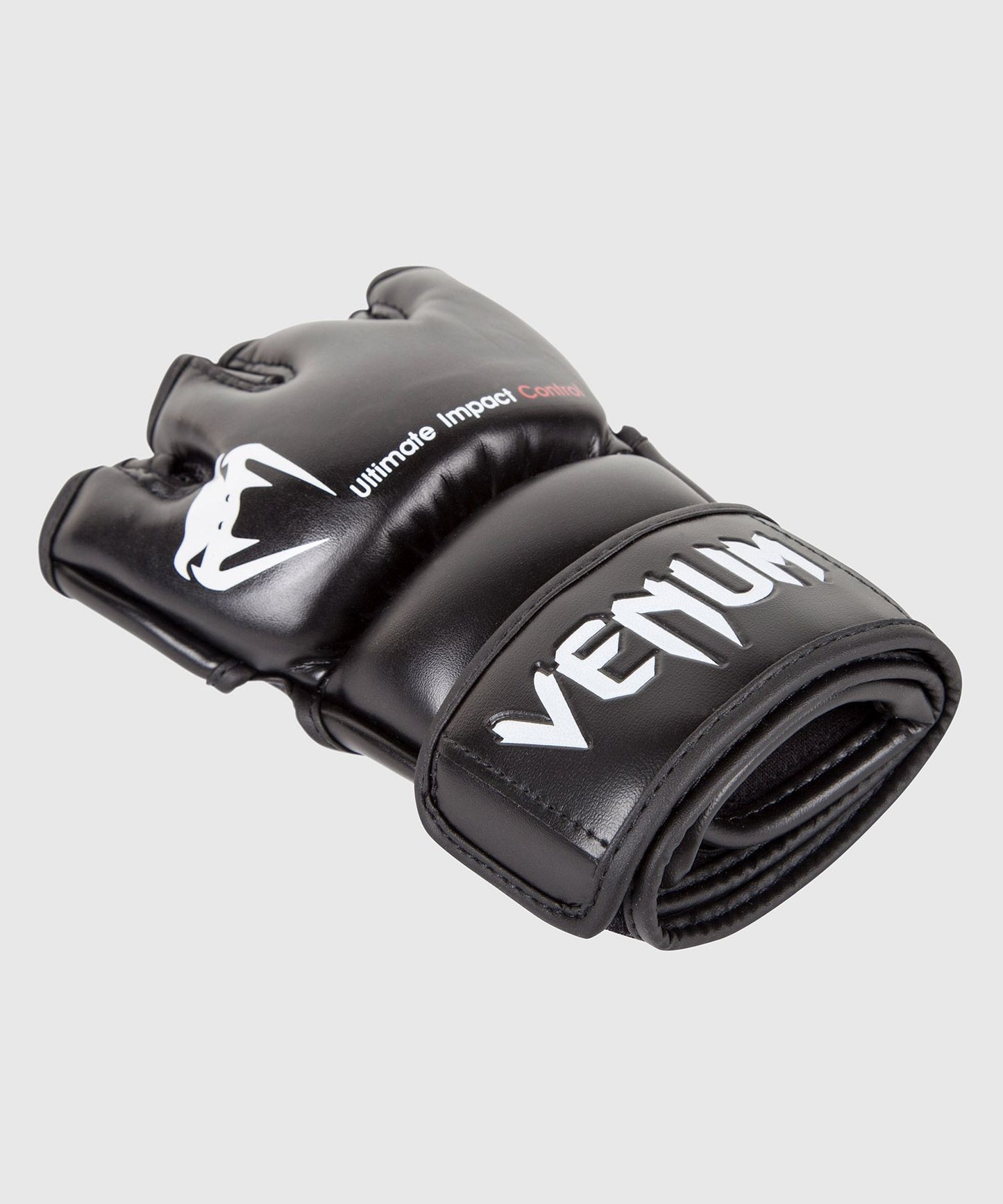 【Fox Boxing】Venum Impact MMA Gloves - Skintex Leather - Black