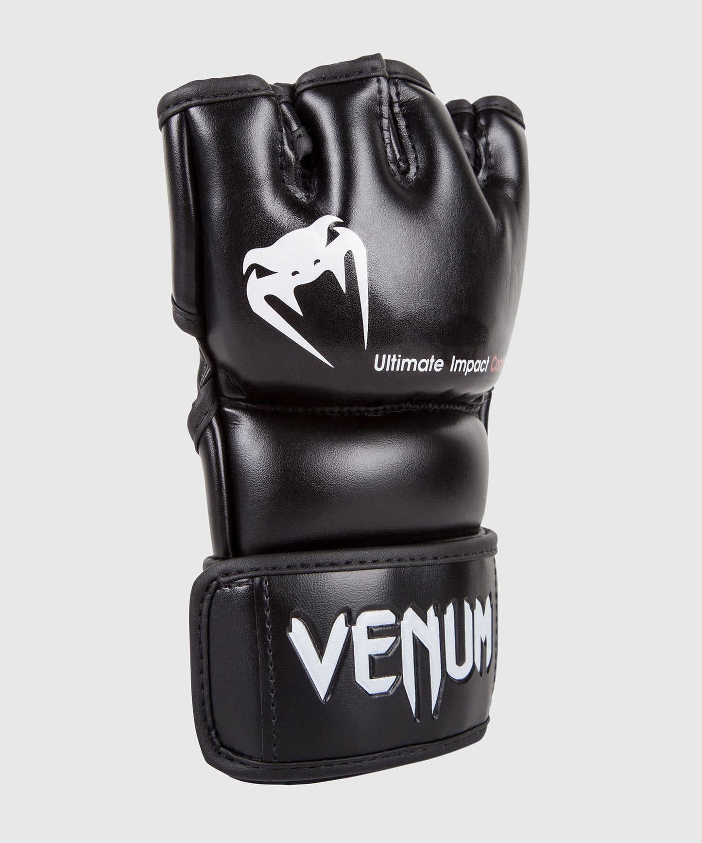 【Fox Boxing】Venum Impact MMA Gloves - Skintex Leather - Black
