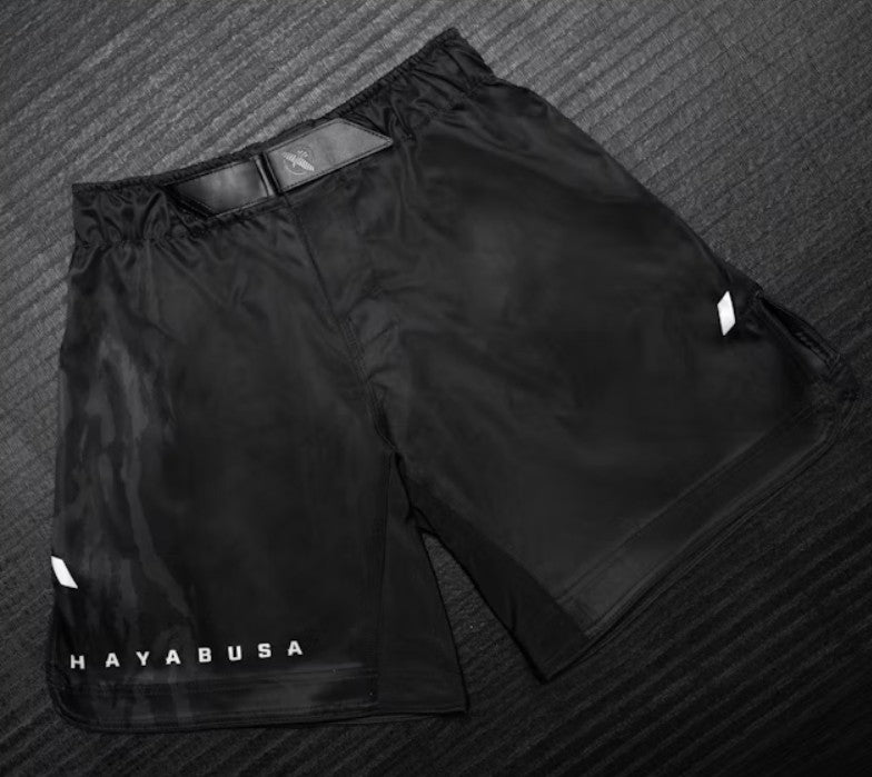 【FOX BOXING】Hayabusa Men’s Apex 3/4 Thigh Fight Shorts - Carbon Black