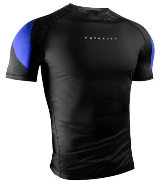 Hayabusa Men’s Pro Ranked Short Sleeve Rash Guard Blue