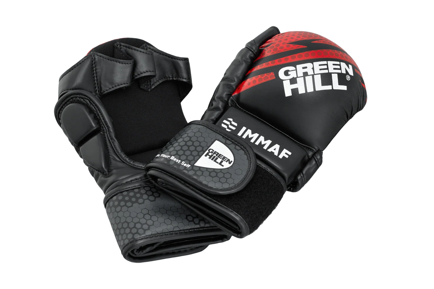 【Fox Boxing】GREEN HILL IMMAF APPROVED MMA GLOVES RED