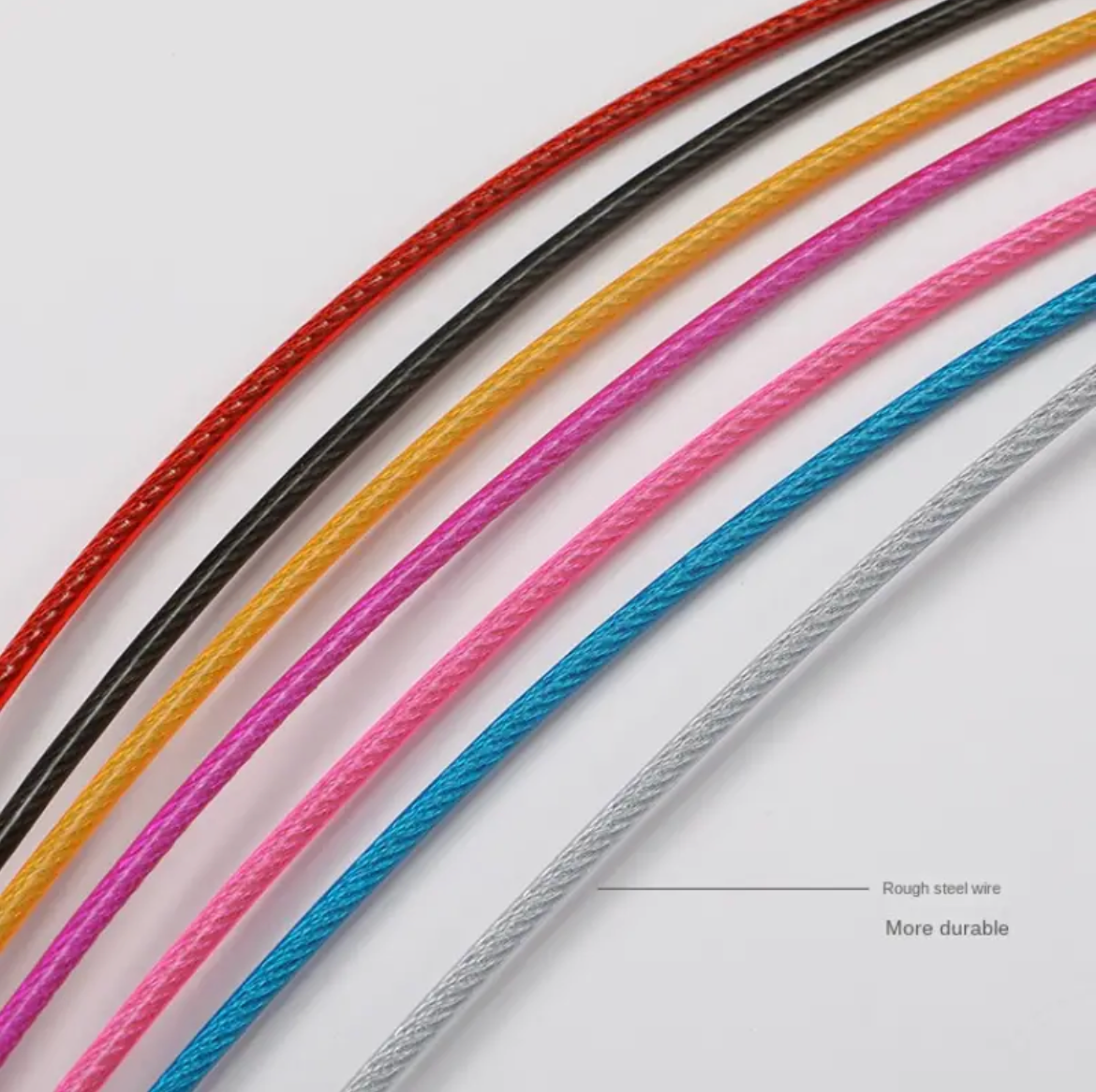 Five Color High Speed Jump Rope with Bearing Steel Wire and Aluminum Alloy Handle