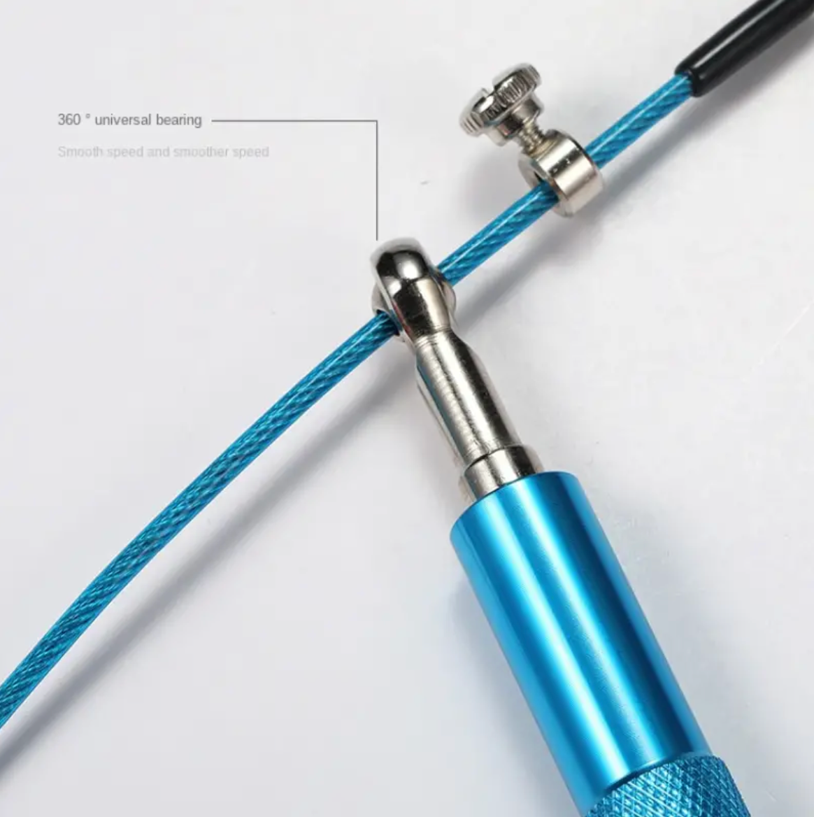 Five Color High Speed Jump Rope with Bearing Steel Wire and Aluminum Alloy Handle