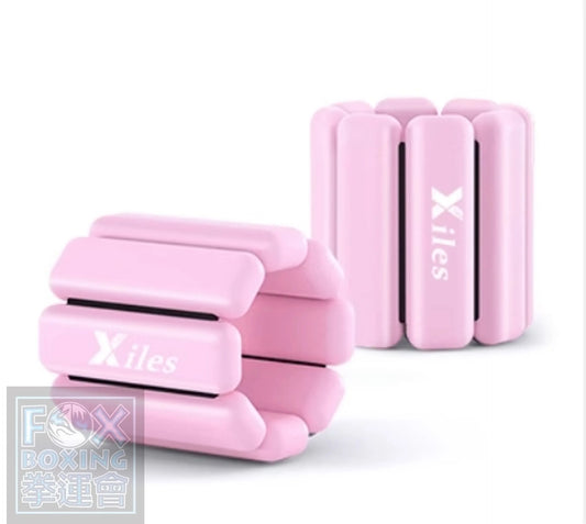Foxboxing Weighted Wristbands – Pink (1kg Pair / 500g Each)
