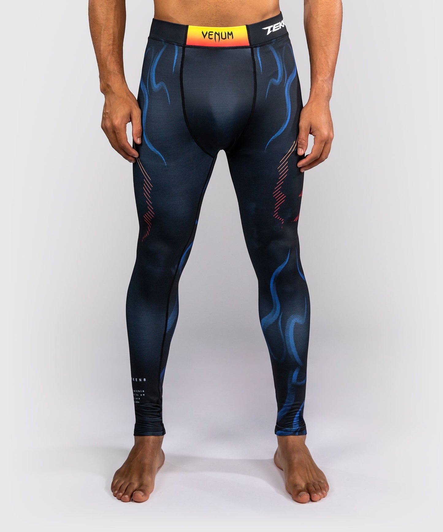 Venum x TEKKEN 8 Spats - Yoshimitsu - Black/Orange