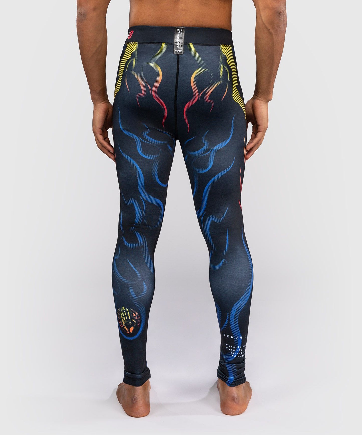 Venum x TEKKEN 8 Spats - Yoshimitsu - Black/Orange