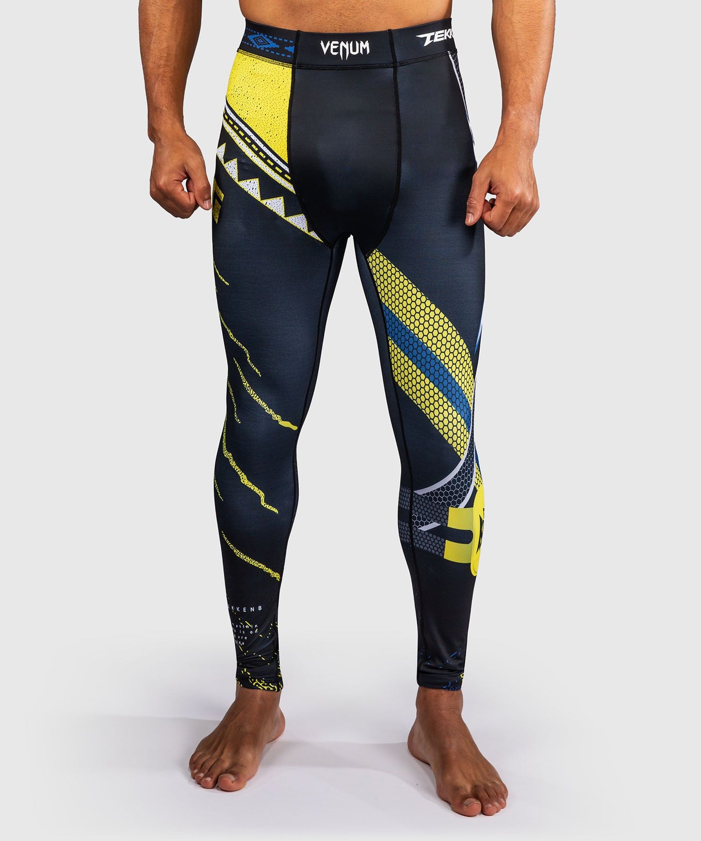 Venum x TEKKEN 8 Spats - King - Black/Yellow