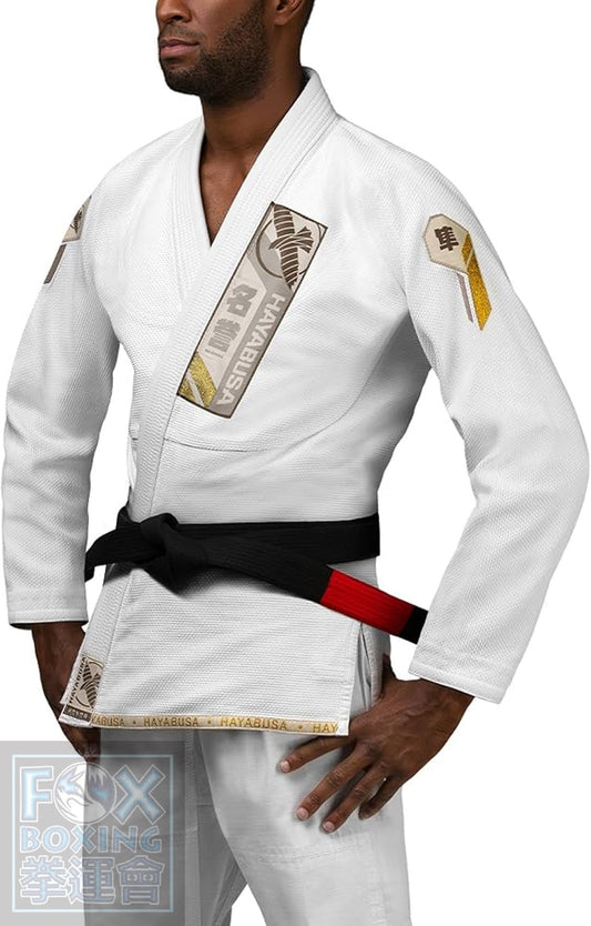 【Fox Boxing】 Hayabusa Ascend Lightweight Jiu Jitsu Gis White
