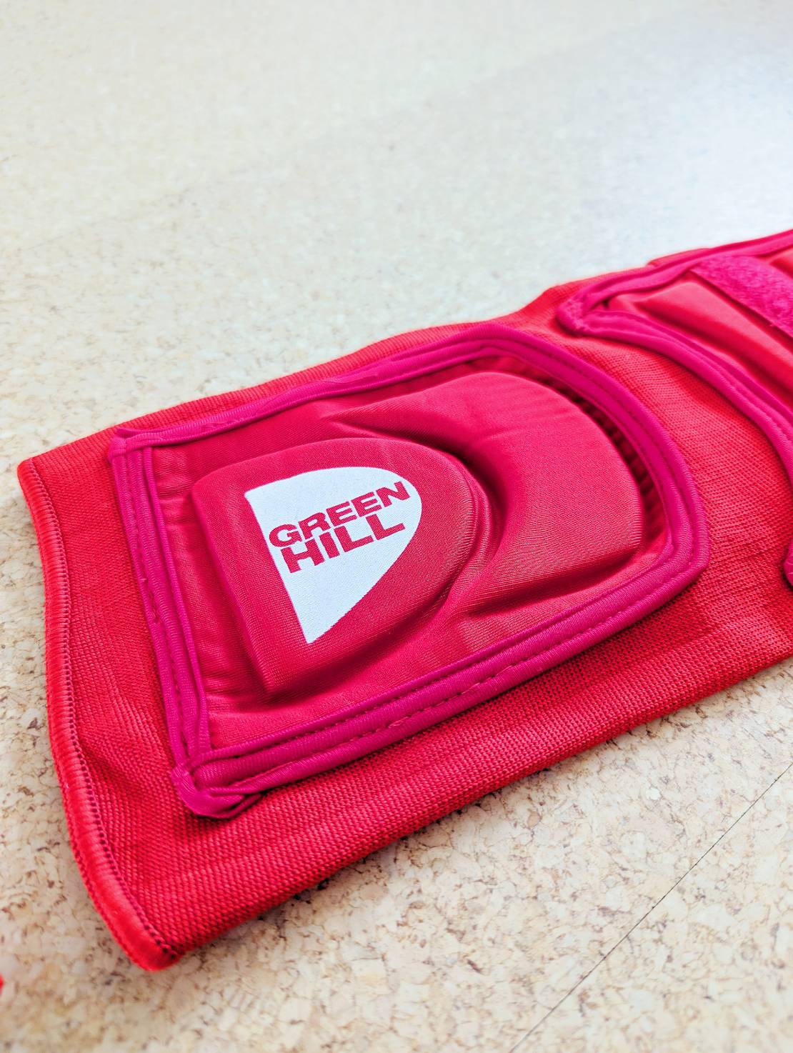 GreenHill IMMAF Shin Guard Red