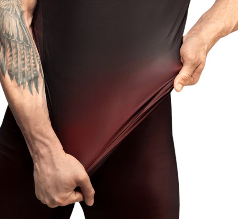 【Fox Boxing】 Hayabusa Geo Short Sleeve Rash Guard Red