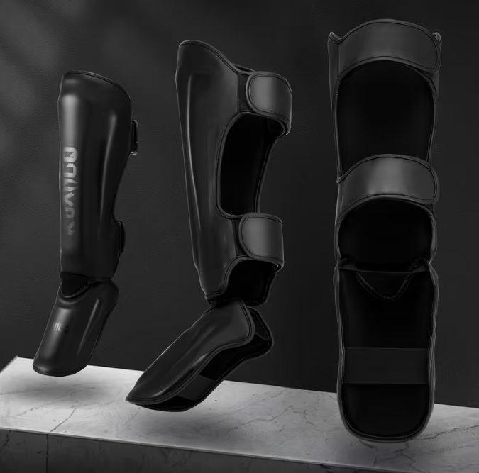 【FOX BOXING】FoxBoxing Shin Guards Pure Black