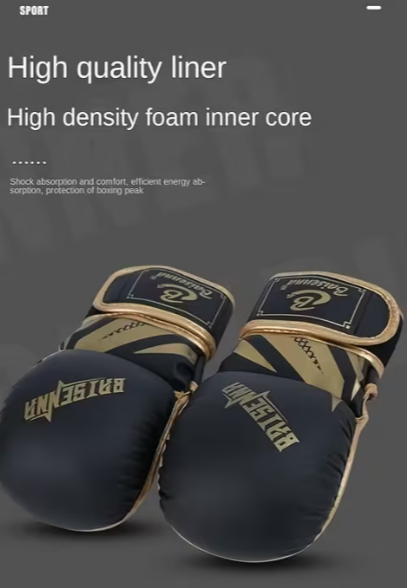 【FOX BOXING】FoxBoxing MMA Gloves Pure Black