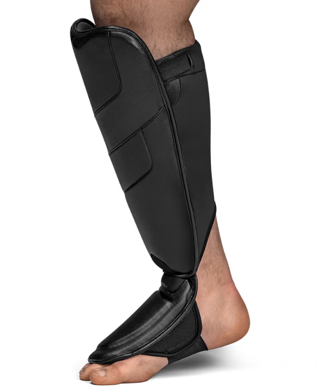 Hayabusa T3 Full Back Shin Guards Black