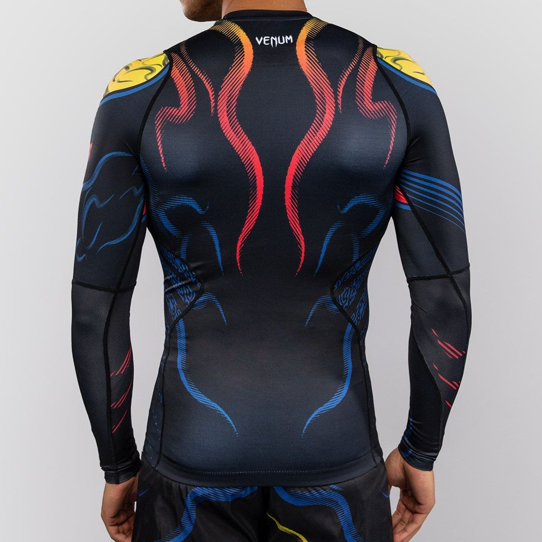 Venum x TEKKEN 8 Long Sleeve Rashguard - Yoshimitsu - Black/Orange