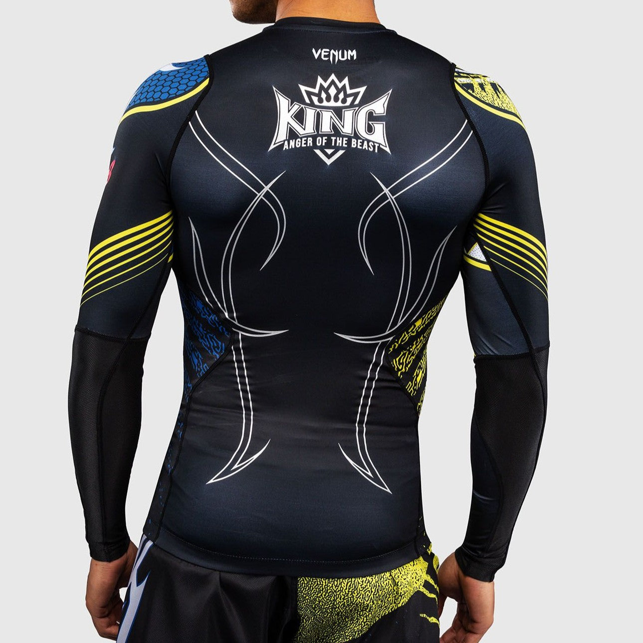 Venum x TEKKEN 8 Long Sleeve Rashguard - King - Black/Yellow