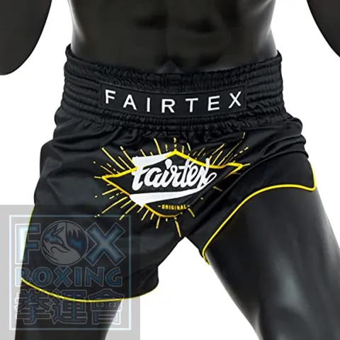 【FOX BOXING】FAIRTEX Muay Thai Shorts BS1903 "FOCUS" Black