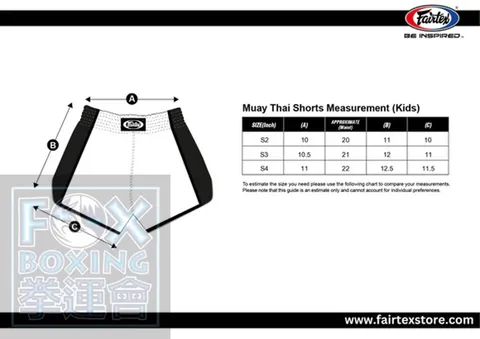 【FOX BOXING】FAIRTEX Muay Thai Shorts BS1903 "FOCUS" Black