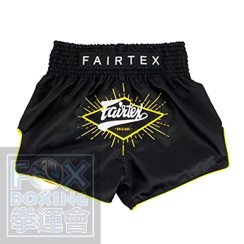 【FOX BOXING】FAIRTEX Muay Thai Shorts BS1903 "FOCUS" Black