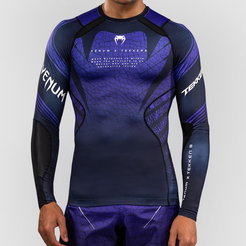 Venum x TEKKEN 8 Long Sleeve Rashguard - Kazuya - Black/Purple