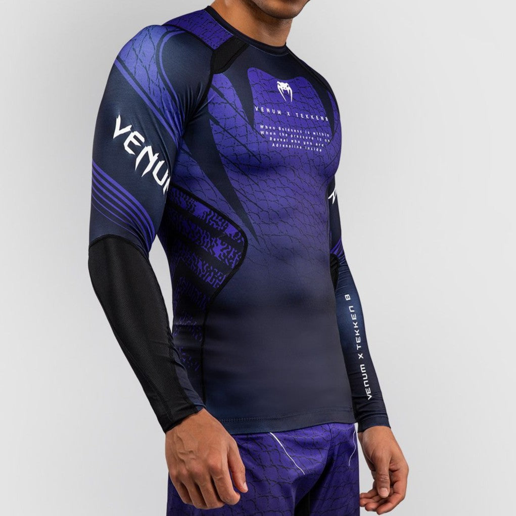 Venum x TEKKEN 8 Long Sleeve Rashguard - Kazuya - Black/Purple