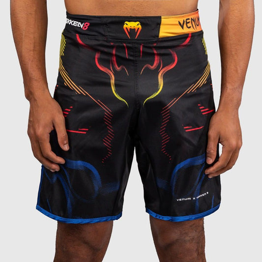 Venum x TEKKEN 8 Fight Shorts - Yoshimitsu - Black/Orange