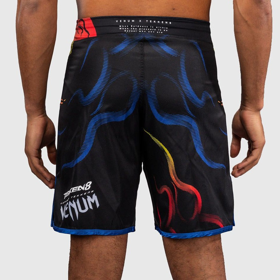 Venum x TEKKEN 8 Fight Shorts - Yoshimitsu - Black/Orange