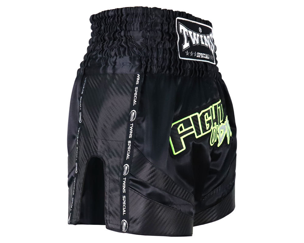 Twins Special TBS 'Fight Or Die' Muay Thai Shorts Black/Green