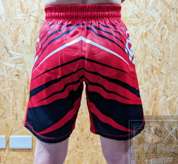 Green Hill MMA Shorts - IMMAF Red/Black