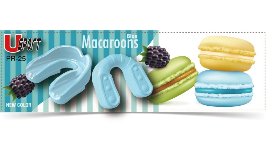 【FOX BOXING】 Made in Taiwan High-Impact Sports Mouthguard – Macaron Blue