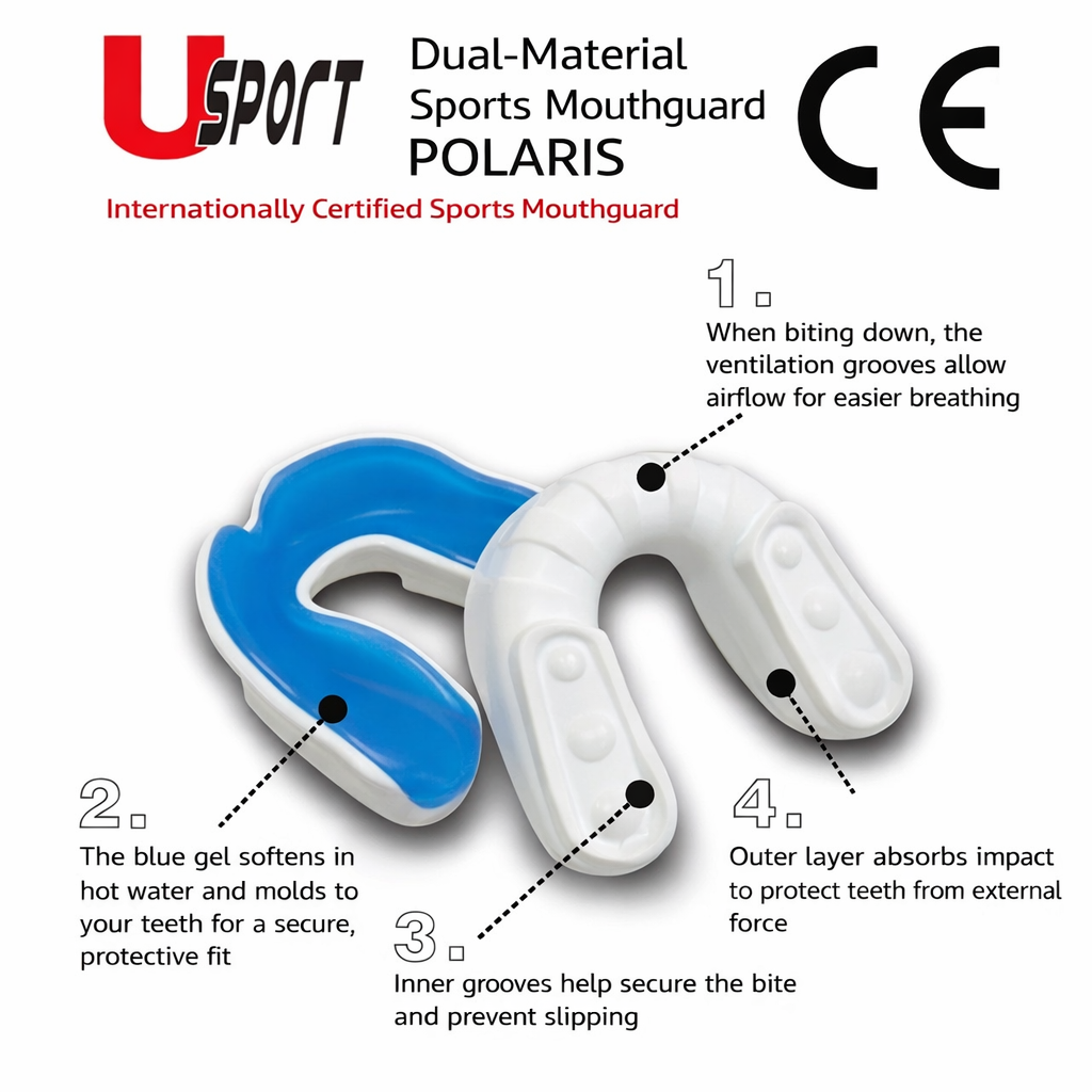 【FOX BOXING】 Made in Taiwan High-Impact Sports Mouthguard – Clear