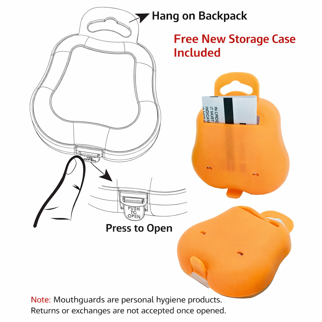 【FOX BOXING】 Made in Taiwan High-Impact Sports Mouthguard – Clear
