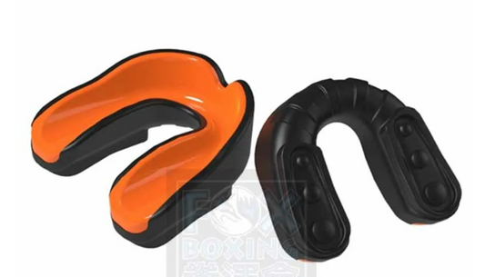 【FOX BOXING】 Made in Taiwan High-Impact Sports Mouthguard – Orange/Black
