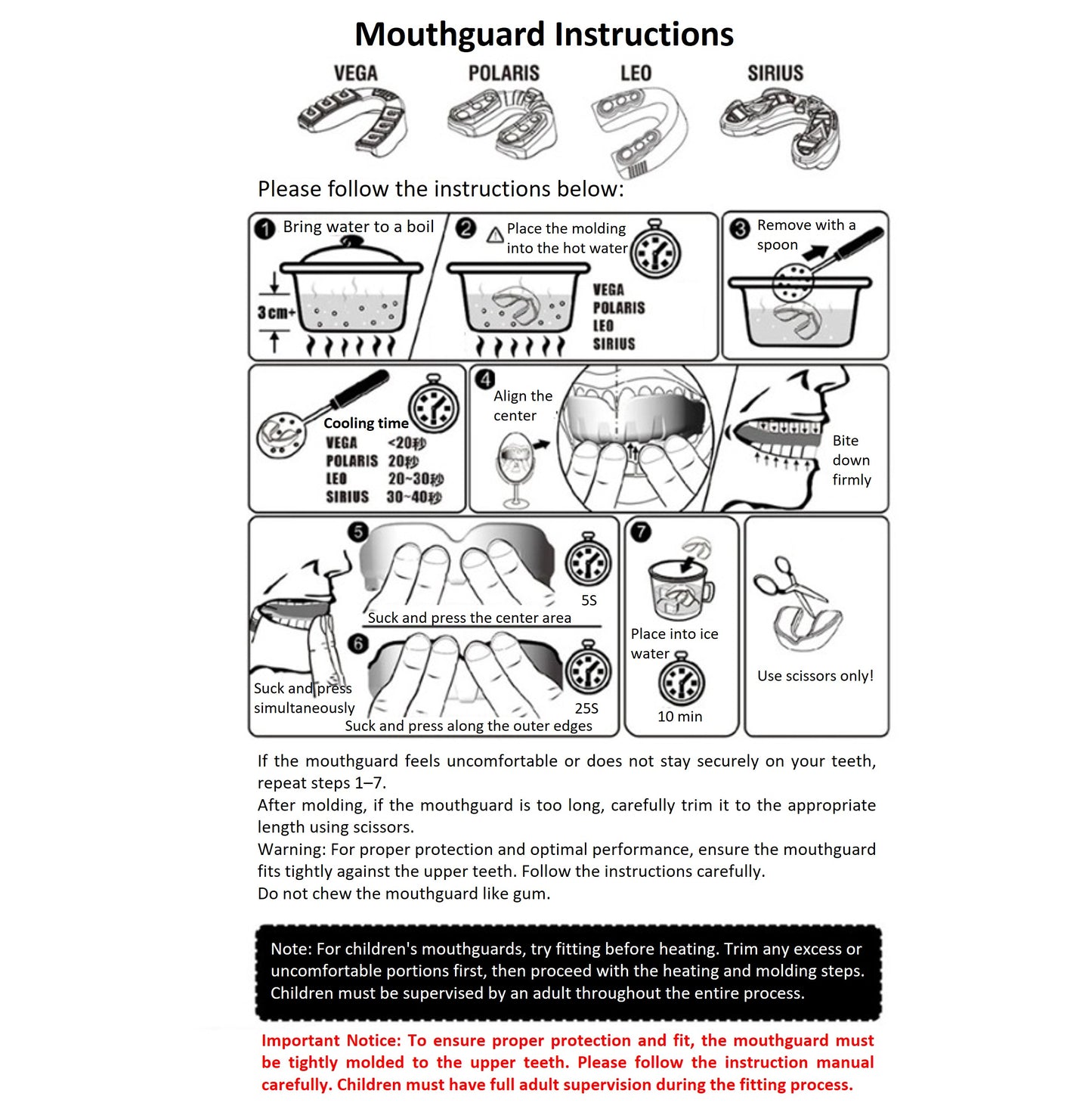 【FOX BOXING】 Made in Taiwan High-Impact Sports Mouthguard – Clear