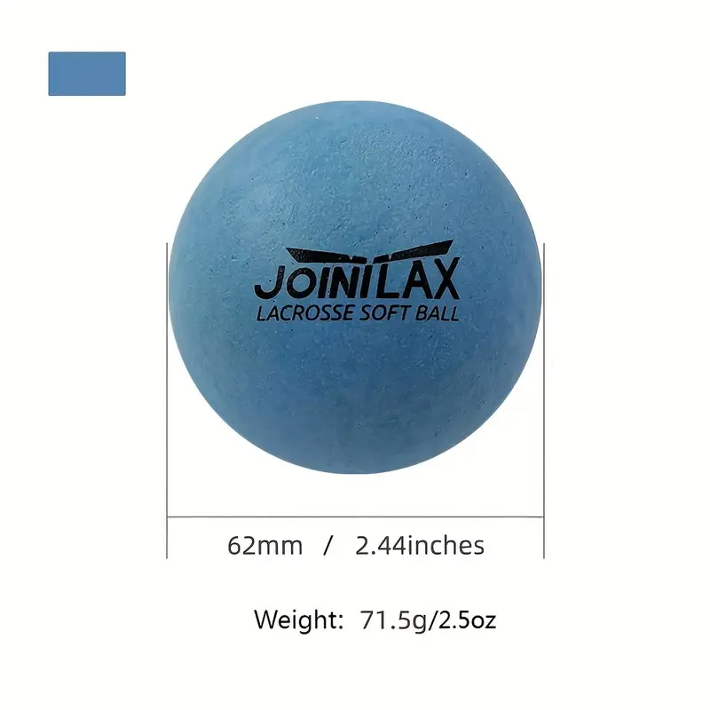 【FOX BOXING】FoxBoxing JOINILAX Soft Lacrosse Massage Ball – 62mm Blue