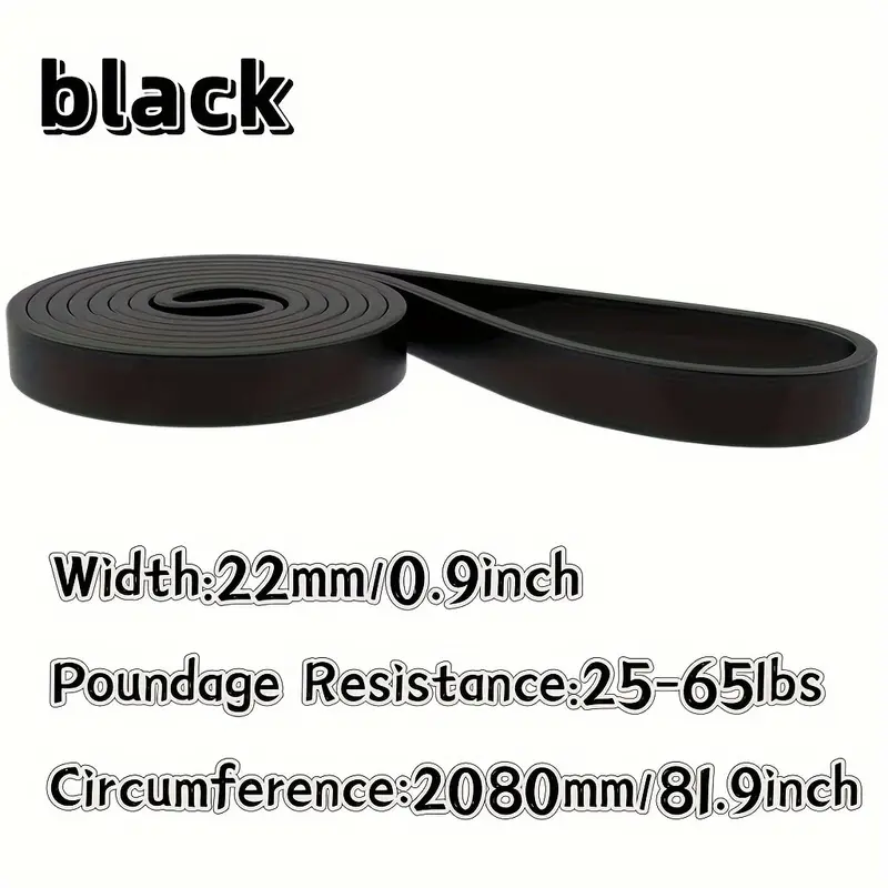 【FOX BOXING】FoxBoxing Natural Latex Resistance Bands-Black 65 lbs