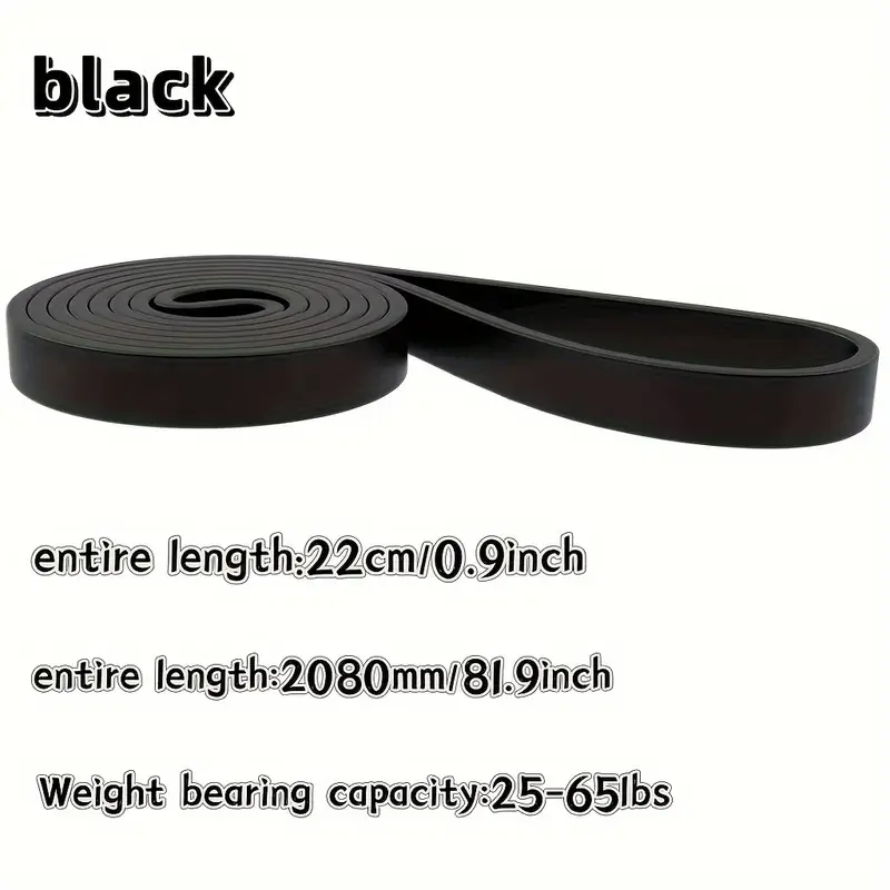 【FOX BOXING】FoxBoxing Natural Latex Resistance Bands-Black 65 lbs