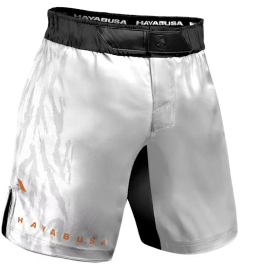 【FOX BOXING】Hayabusa Men’s Apex 3/4 Thigh Fight Shorts - Ash White